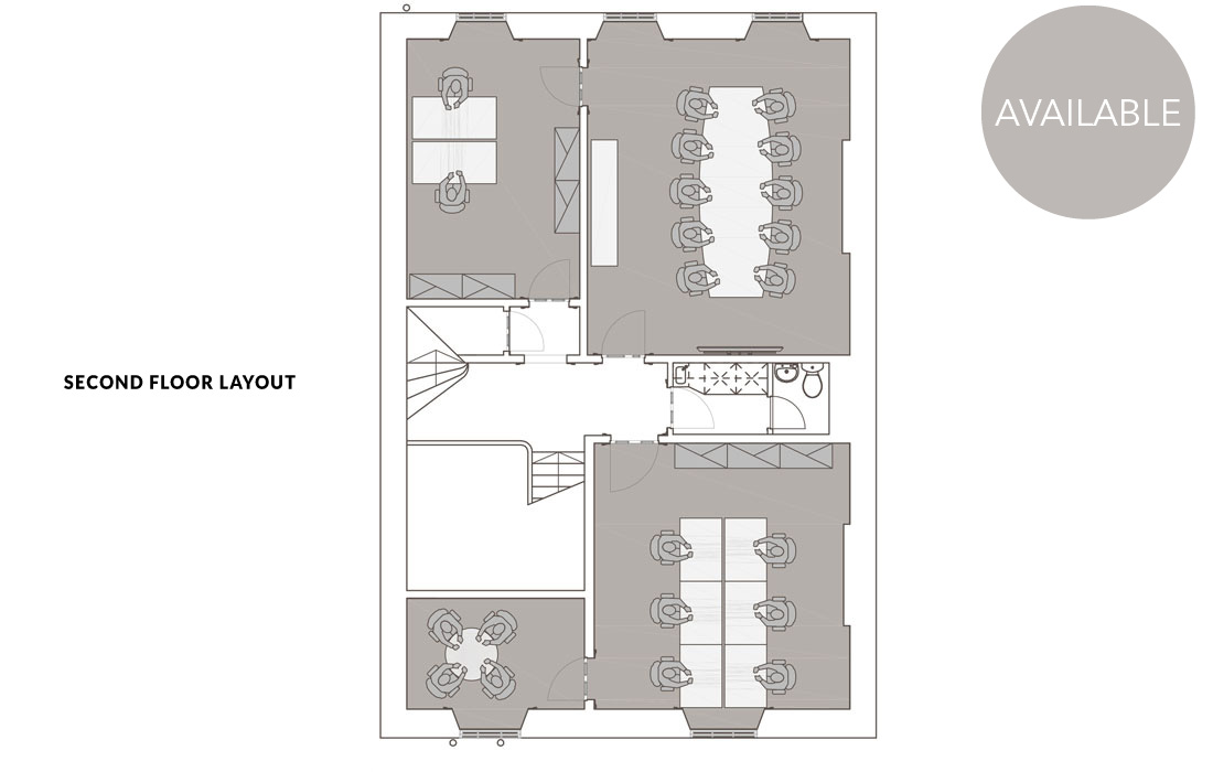 Floorplan room 2 at 112 George Street