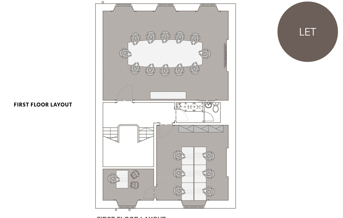 Floorplan room 3 at 112 George Street